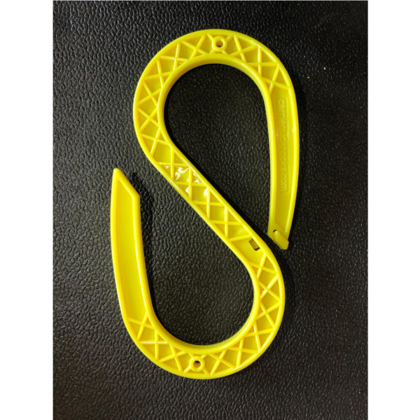 Yellow hook for lifting machinery